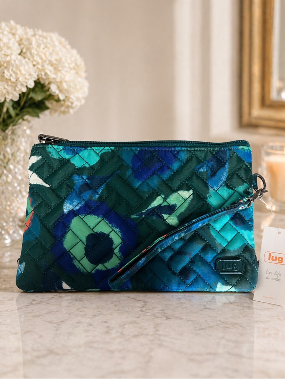 Lug Peekaboo Wristlet/Pouch Mystic Bloom Floral